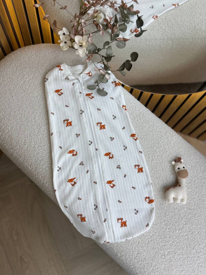 ❤ Пелюшка-кокон, інтерлок, 62р. Принт - Дрібний олень, рубчик (#35956677) ✓ Anna Konvert