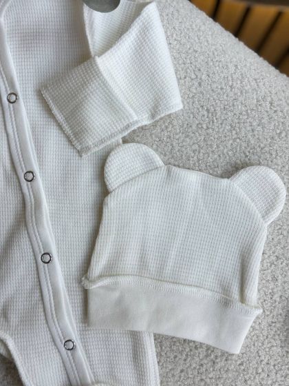 ❤ Чоловічок з шапочкою, вафелька, БО. Колір - Білий (#7501963) ✓ Anna Konvert 2