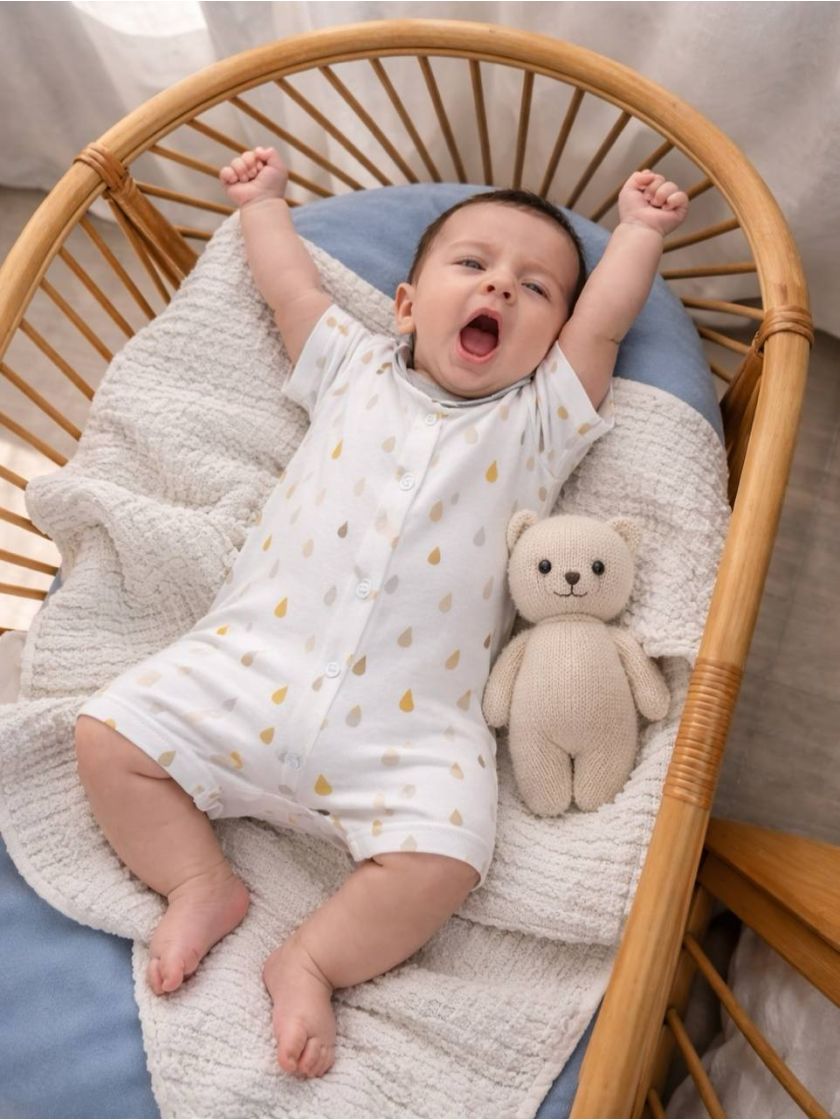 ❤ Чоловічок-пісочник, інтерлок. Принт - Кольорові крапельки. Розмір - 62-68 (#82892073) ✓ Anna Konvert