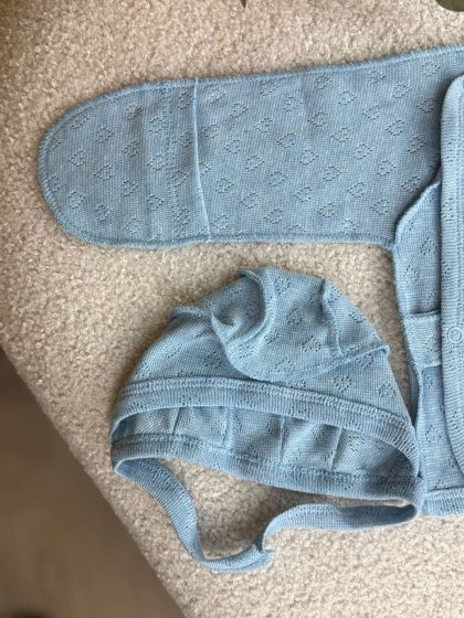 ❤ Комплект 3ка з сорочкою, перфорація. Колір - Блакитний (#46962855) ✓ Anna Konvert 2