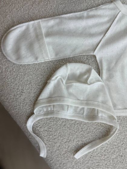 ❤ Комплект 3ка з сорочкою, перфорація. Колір - Молочний (#11306562) ✓ Anna Konvert 2