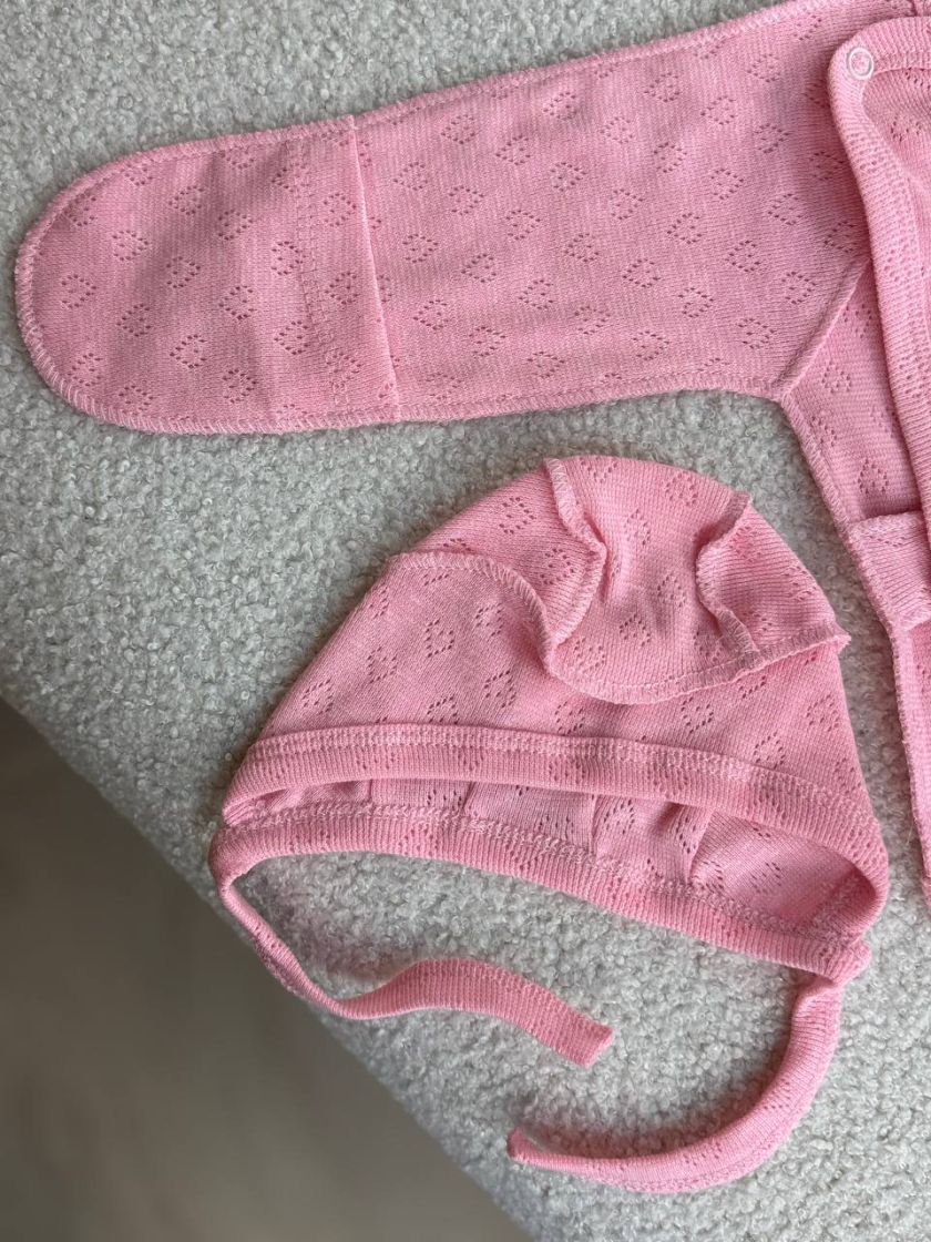 ❤ Комплект 3ка з сорочкою, перфорація. Колір - Рожевий (#55495609) ✓ Anna Konvert