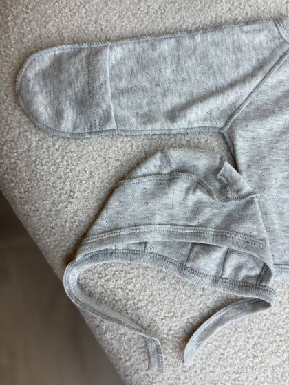 ❤ Комплект 3ка з сорочкою, перфорація. Колір - Сірий (#87346285) ✓ Anna Konvert 2