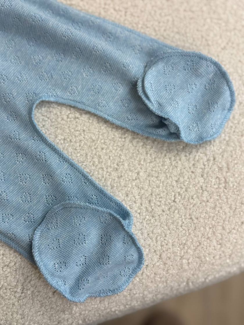 ❤ Комплект 3ка з боді, перфорація. Колір - Блакитний (#56967648) ✓ Anna Konvert