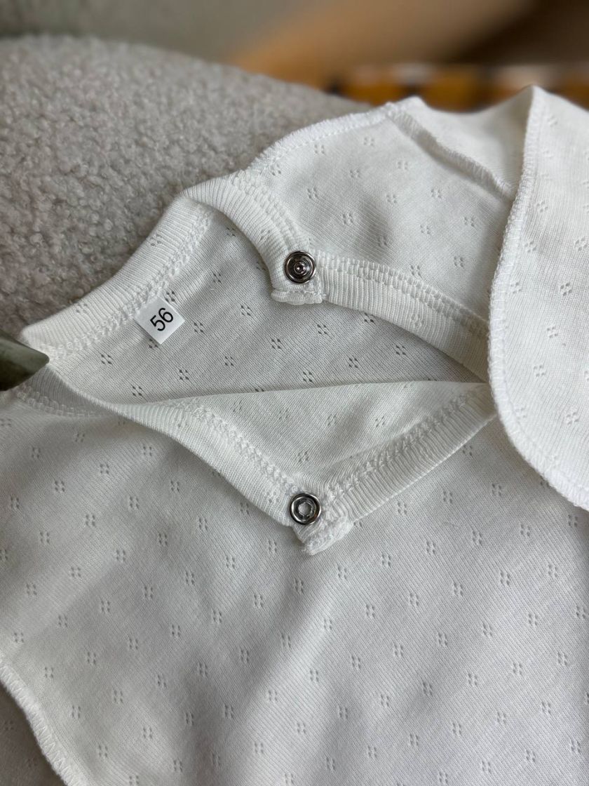 ❤ Комплект 3ка з боді, перфорація. Колір - Молочний (#62490476) ✓ Anna Konvert