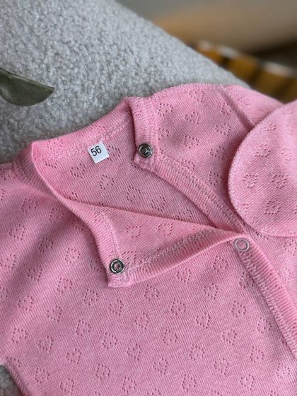 ❤ Комплект 3ка з боді, перфорація. Колір - Рожевий (#96476157) ✓ Anna Konvert 2