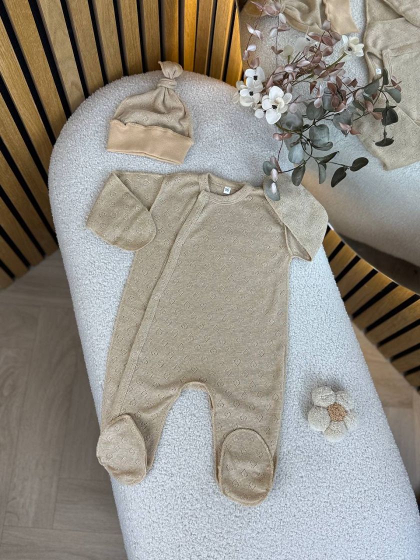 ❤ Чоловічок з шапочкою, перфорація. Колір - Кавовий (#43797391) ✓ Anna Konvert