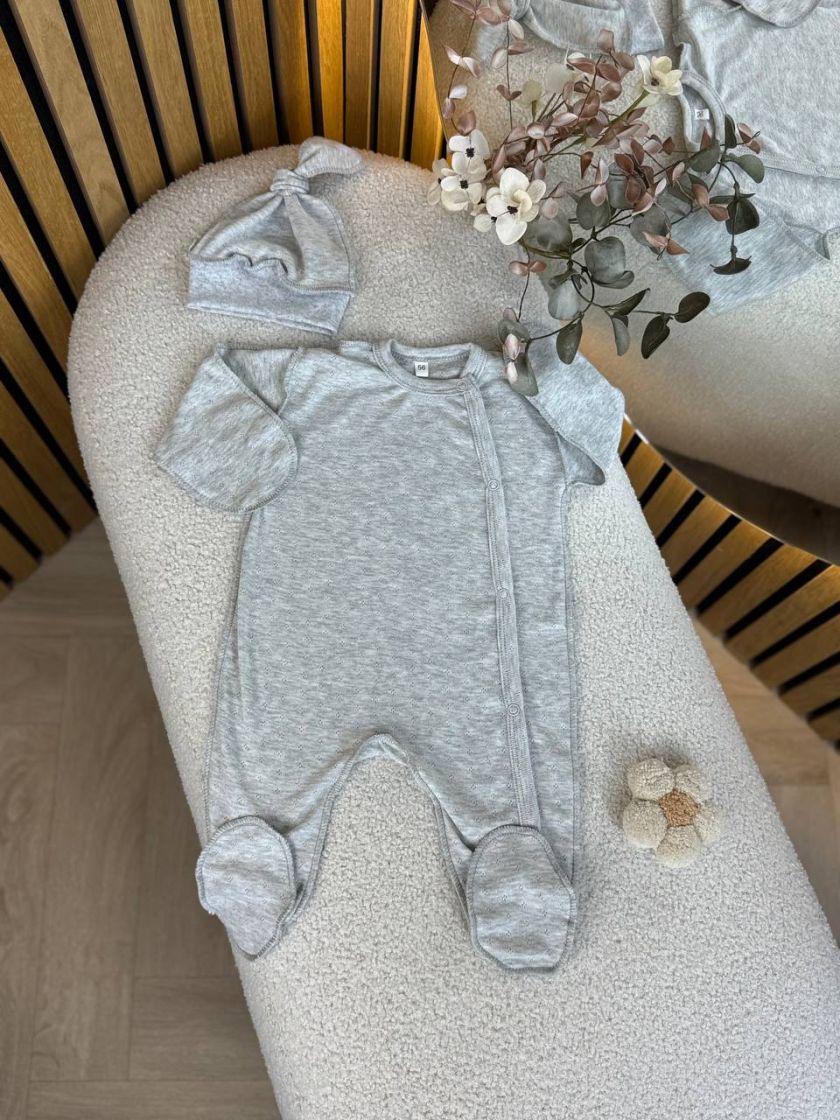 ❤ Чоловічок з шапочкою, перфорація. Колір - Сірий (#26338397) ✓ Anna Konvert