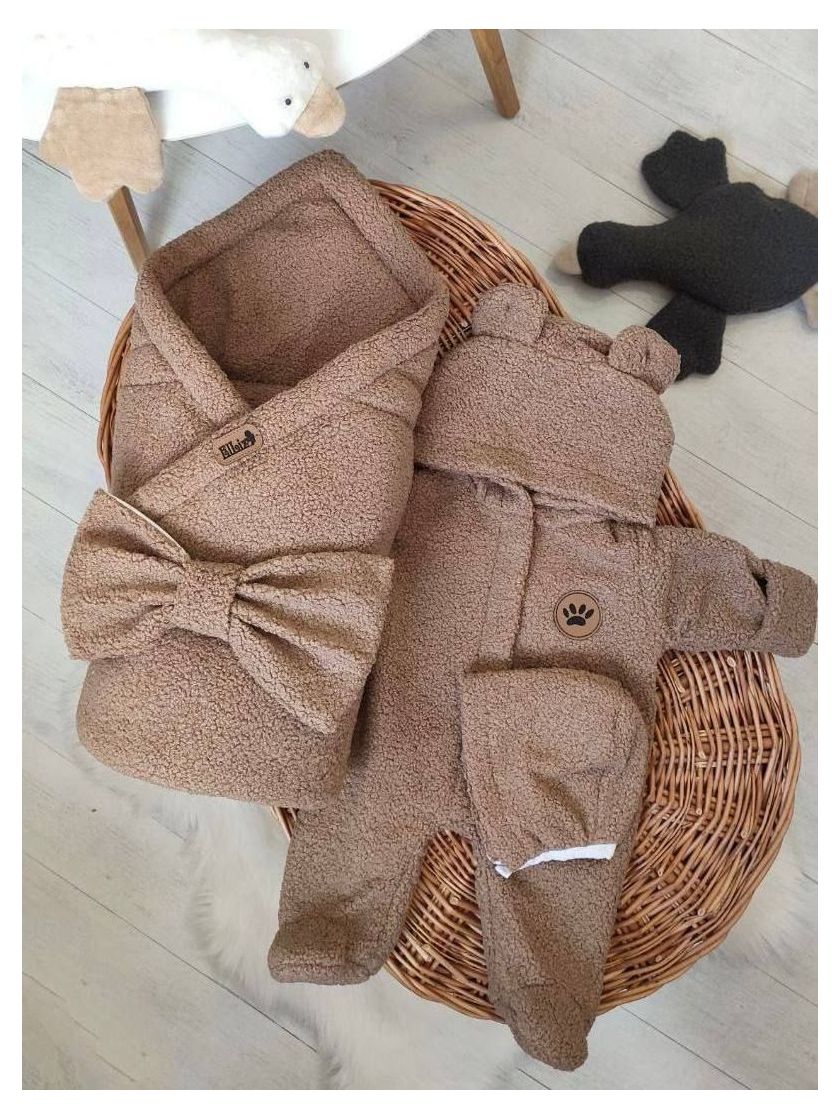 ❤ Демісезонний конверт плед Тедді, 80*80см. Колір - Шоколадний (#10887283) ✓ Anna Konvert