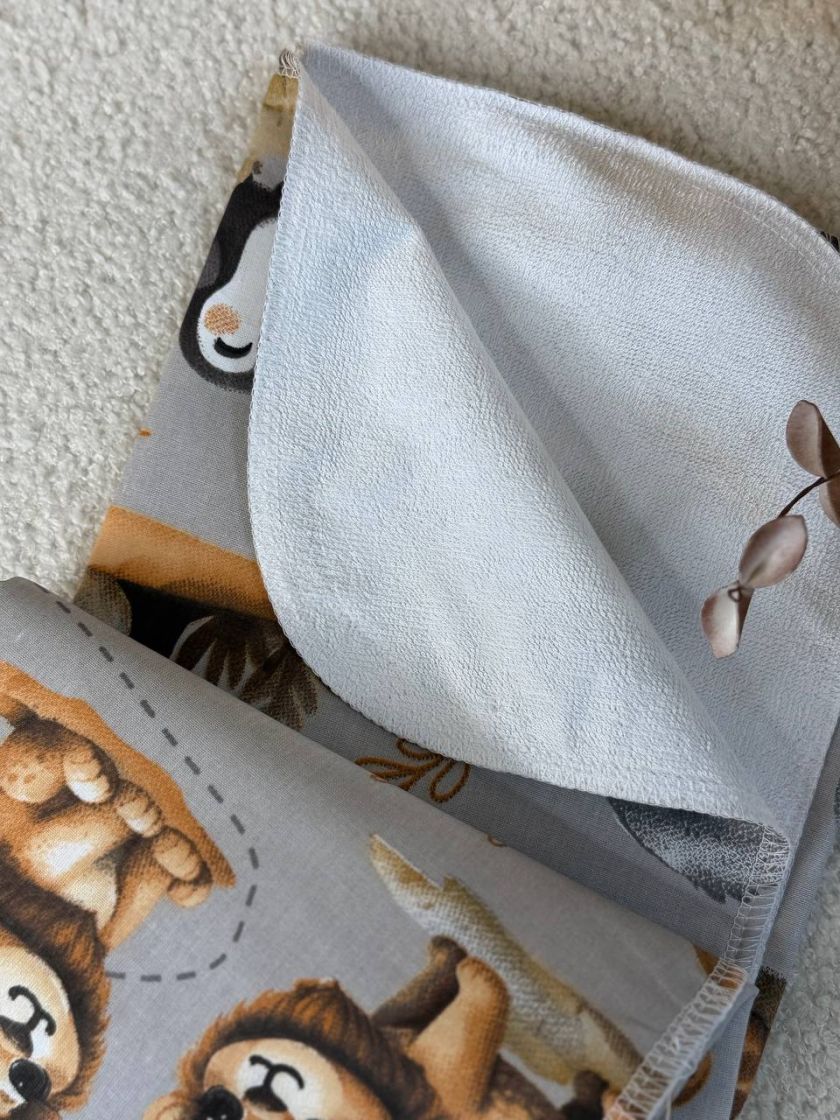 ❤ Пелюшки непромакаючі 80*50см. Принт - Африка звірі на сірому (#99755935) ✓ Anna Konvert