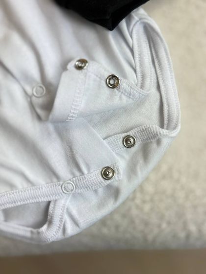 ❤ Джентельмен 3ка з боді з метеликом. Колір - Чорний. Розмір - 62 (#15105653) ✓ Anna Konvert 2