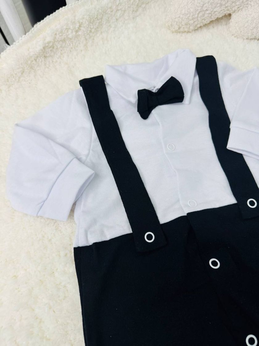 ❤ Чоловічок джентельмен з шапочкою. Колір - Чорний. Розмір - 56-62 (#2664048) ✓ Anna Konvert