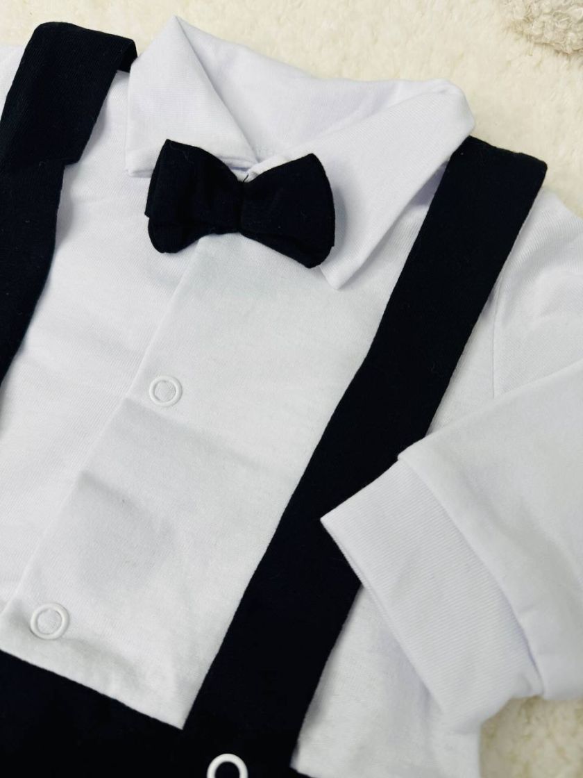 ❤ Чоловічок джентельмен з шапочкою. Колір - Чорний. Розмір - 62-68 (#19716648) ✓ Anna Konvert