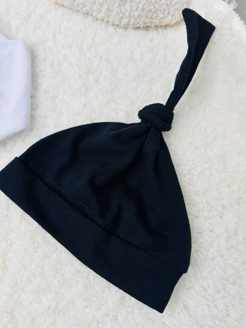 ❤ Чоловічок джентельмен з шапочкою. Колір - Чорний. Розмір - 68-74 (#1021261) ✓ Anna Konvert