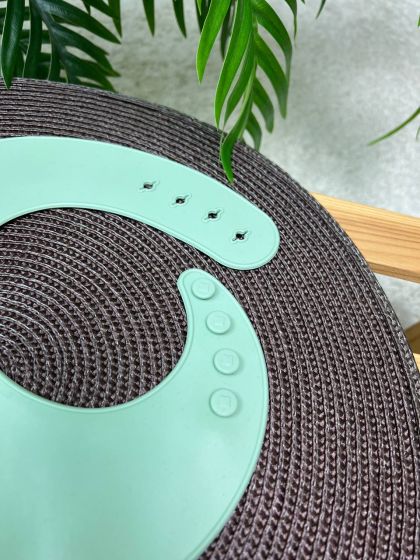 ❤ Силіконовий нагрудник "Color", з регулятором довжини. Колір - Nordic (#93915858) ✓ Anna Konvert 2