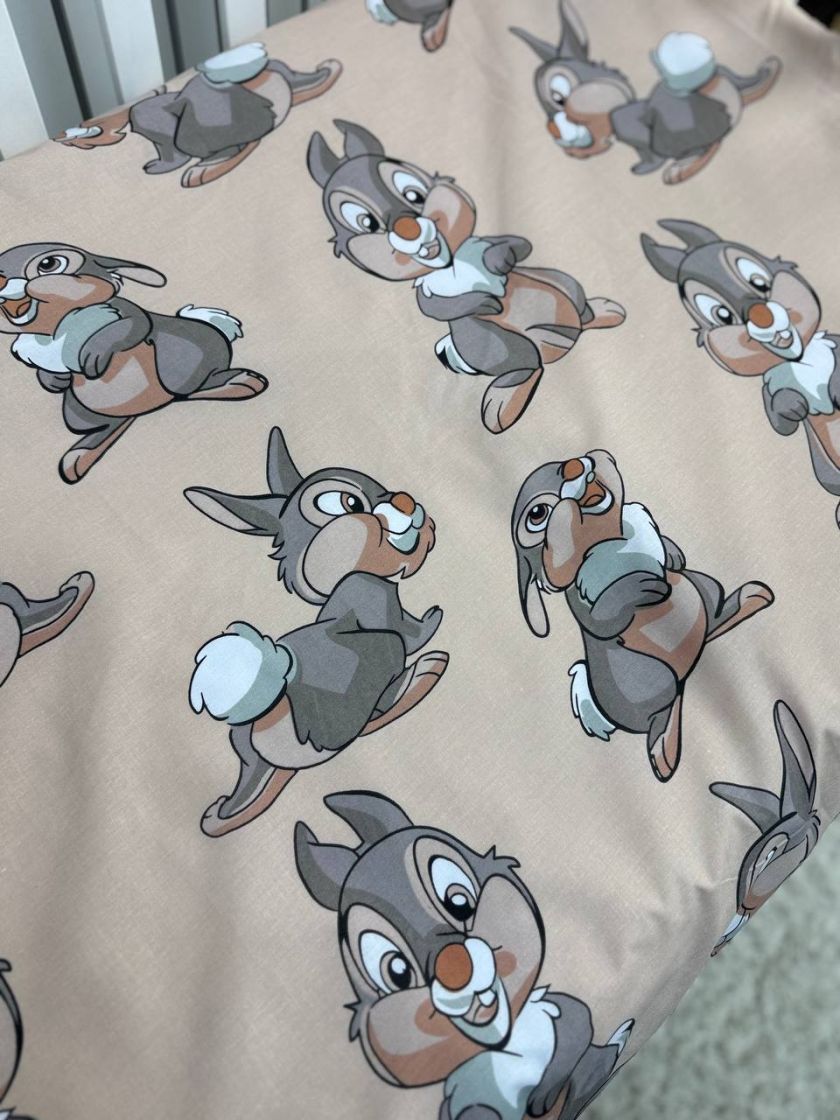 ❤ Простирадло у ліжко непромокаюче, 120/60 см. Принт - Заєць великий капучіно (#22256865) ✓ Anna Konvert