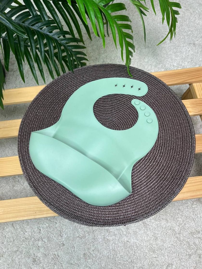 ❤ Силіконовий нагрудник "Color", з регулятором довжини. Колір - Nordic (#93915858) ✓ Anna Konvert