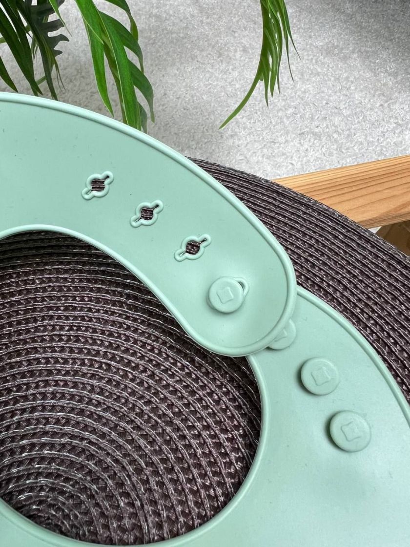 ❤ Силіконовий нагрудник "Color", з регулятором довжини. Колір - Nordic (#93915858) ✓ Anna Konvert