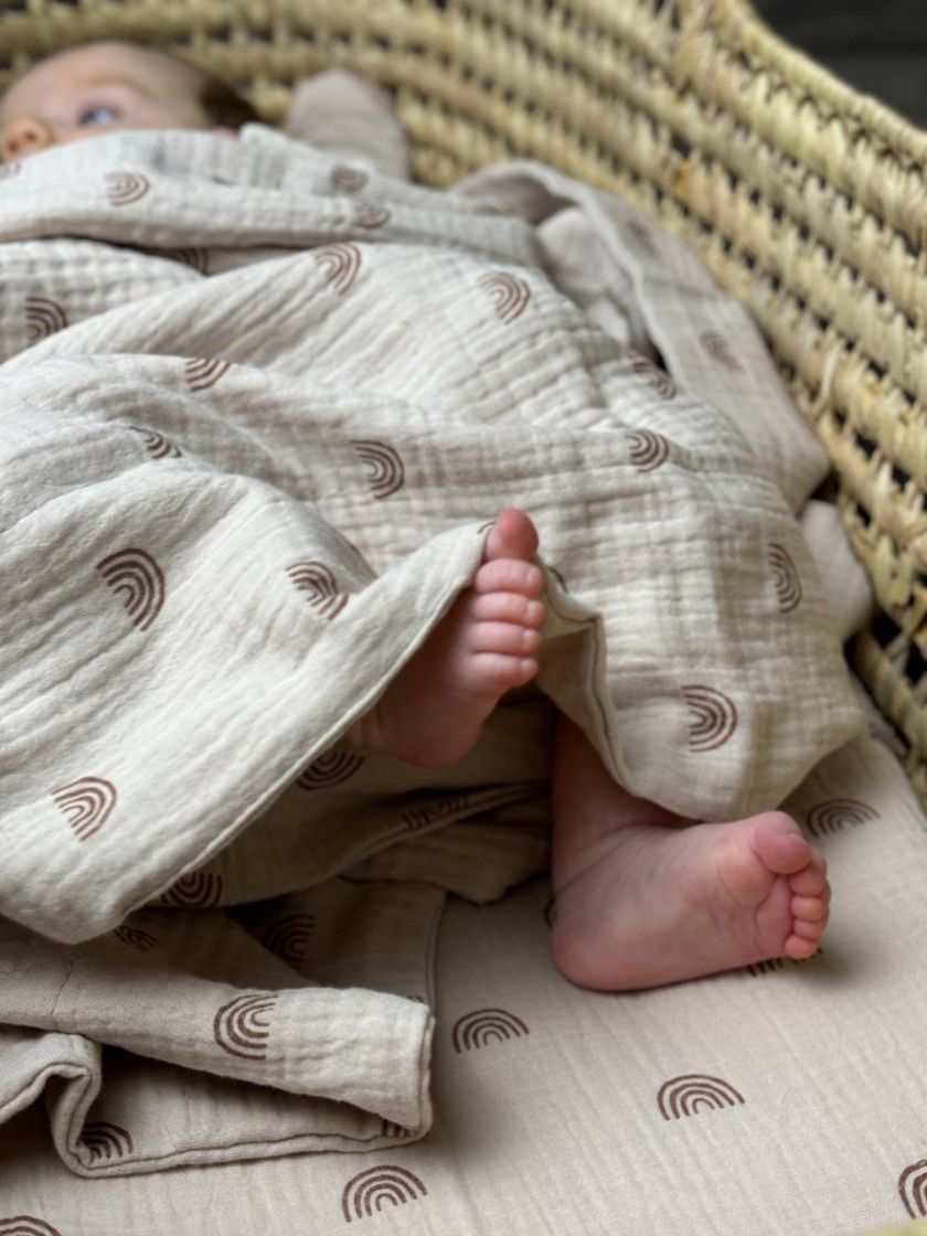 ❤ Набір у візочок мусліновий. Колір - Шоколадна веселка (#69349133) ✓ Anna Konvert