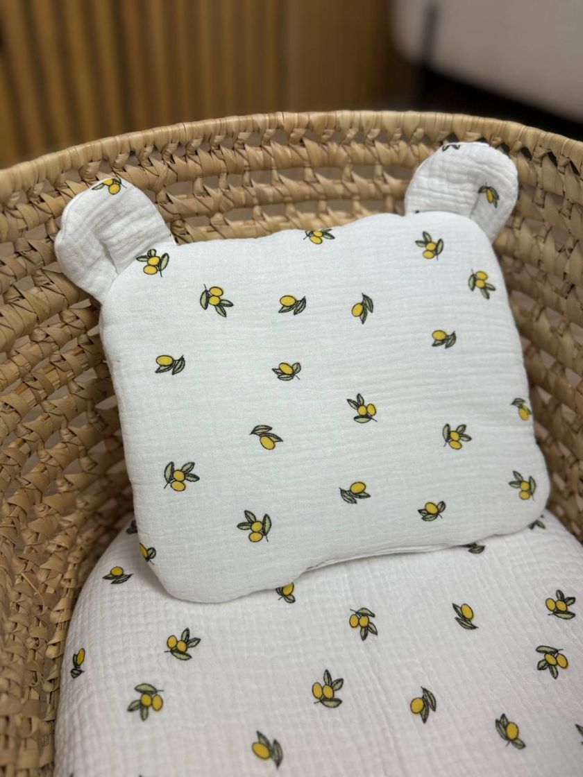 ❤ Набір у візочок мусліновий. Колір - Дрібні лимончики (#914770) ✓ Anna Konvert