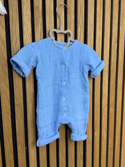 ❤ Чоловічок-пісочник мусліновий, 68 см. Принт - Блакитний (#6347218) ✓ Anna Konvert 2