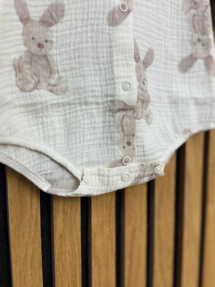 ❤ Боді мусліновий на кнопках, 56см. Принт - Акварельний зайчик (#4208758) ✓ Anna Konvert