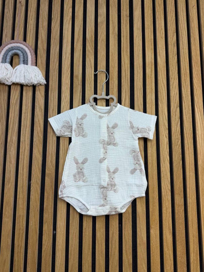 ❤ Боді мусліновий на кнопках, 56см. Принт - Акварельний зайчик (#4208758) ✓ Anna Konvert