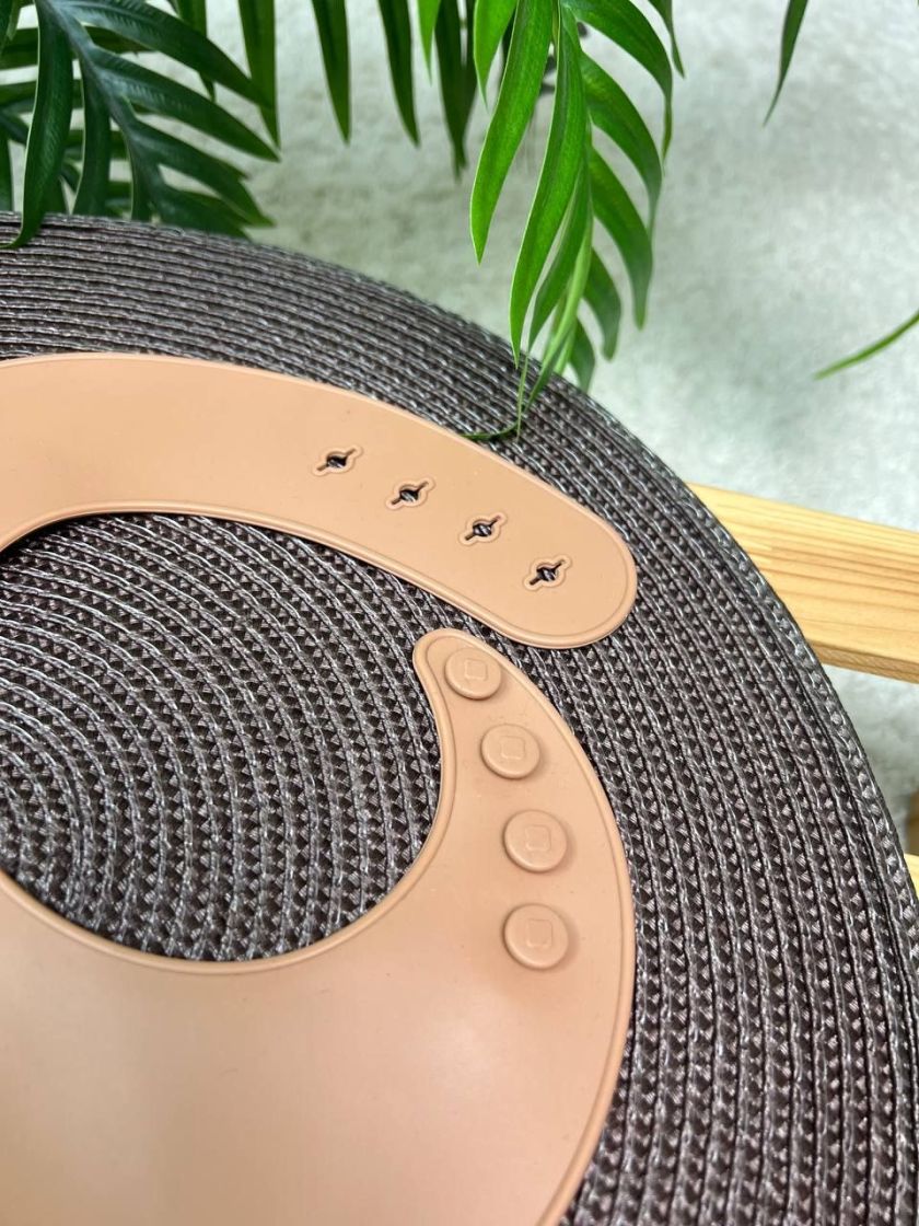 ❤ Силіконовий нагрудник "Color", з регулятором довжини. Колір - Peach (#78482476) ✓ Anna Konvert