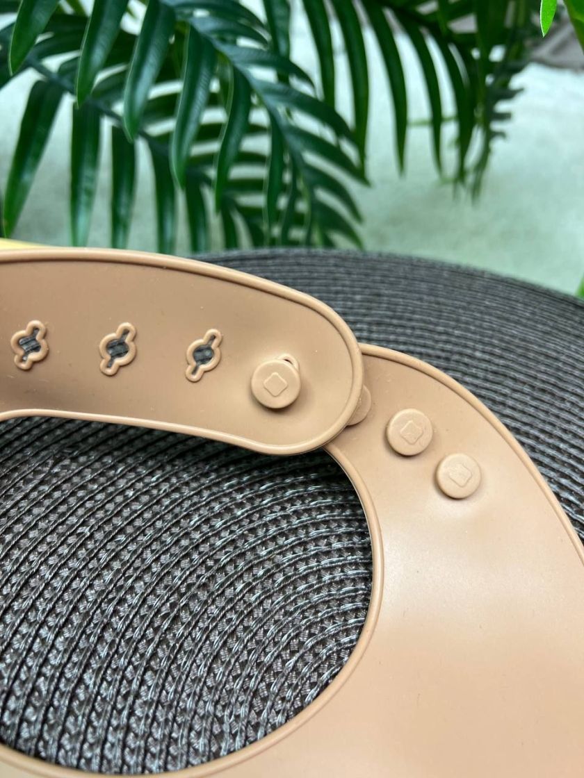 ❤ Силіконовий нагрудник "Color", з регулятором довжини. Колір - Peach (#78482476) ✓ Anna Konvert