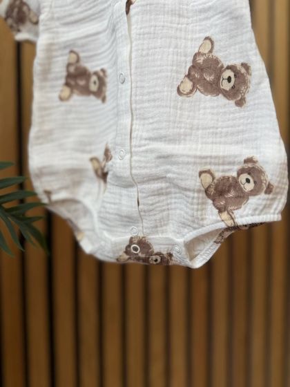 ❤ Боді мусліновий на кнопках, 68 см. Принт - Ведмедики сидячі (#90534088) ✓ Anna Konvert 2