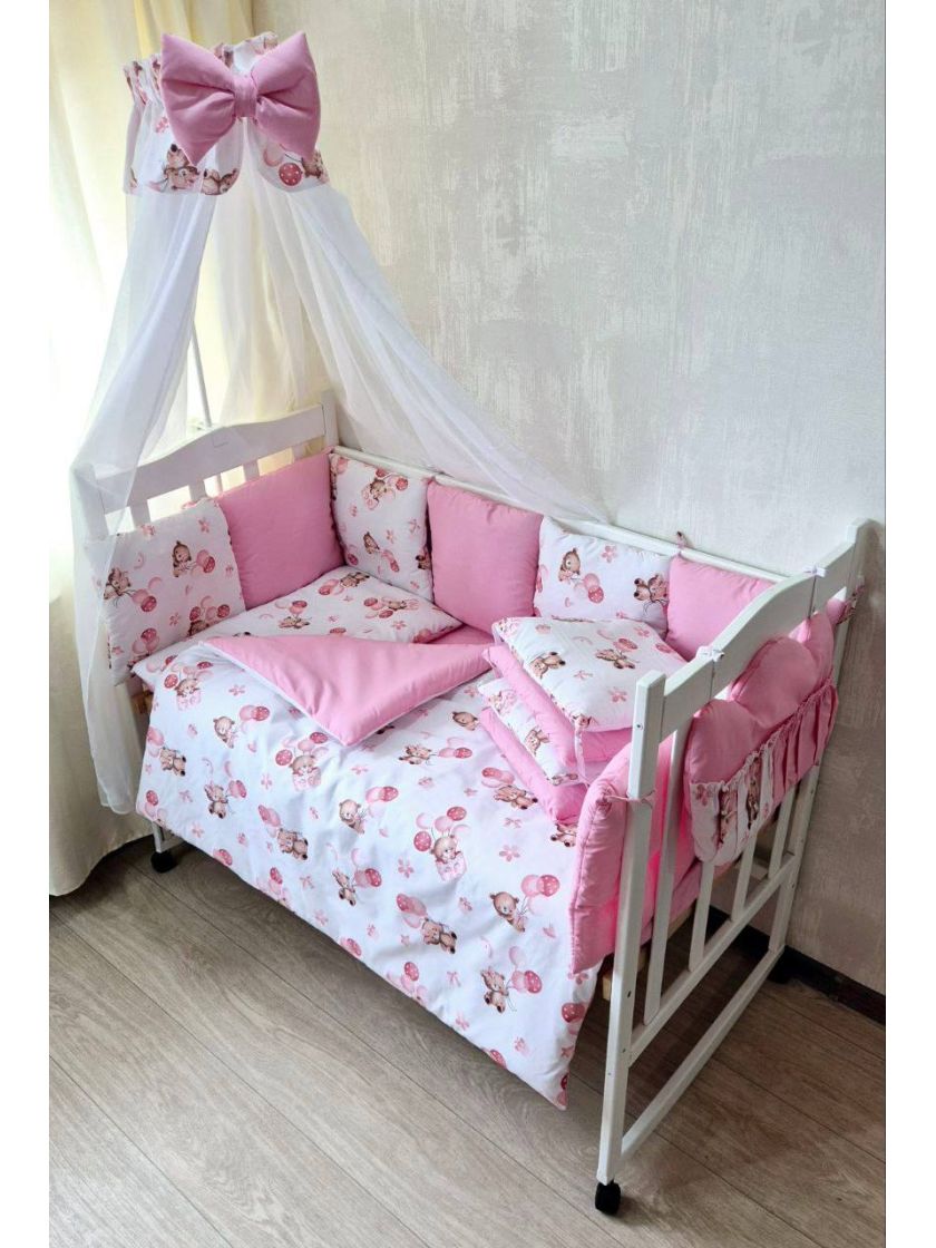 ❤ Набір у ліжко Elite, Bonna. Принт - Ведмежа з рожевими кульками, рожевий (#27825271) ✓ Anna Konvert