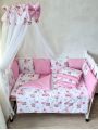 ❤ Набір у ліжко Elite, Bonna. Принт - Ведмежа з рожевими кульками, рожевий (#27825271) ✓ Anna Konvert
