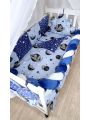 ❤ Набір у ліжко "Koss" Bonna. Принт - Ведмедь на місяці, блакитний, синій (#45123276) ✓ Anna Konvert