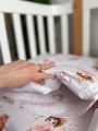 ❤ Змінна дитяча постіль, підковдра 110см на 90см. Принт - Рожева дівчинка-балерина (#96241736) ✓ Anna Konvert