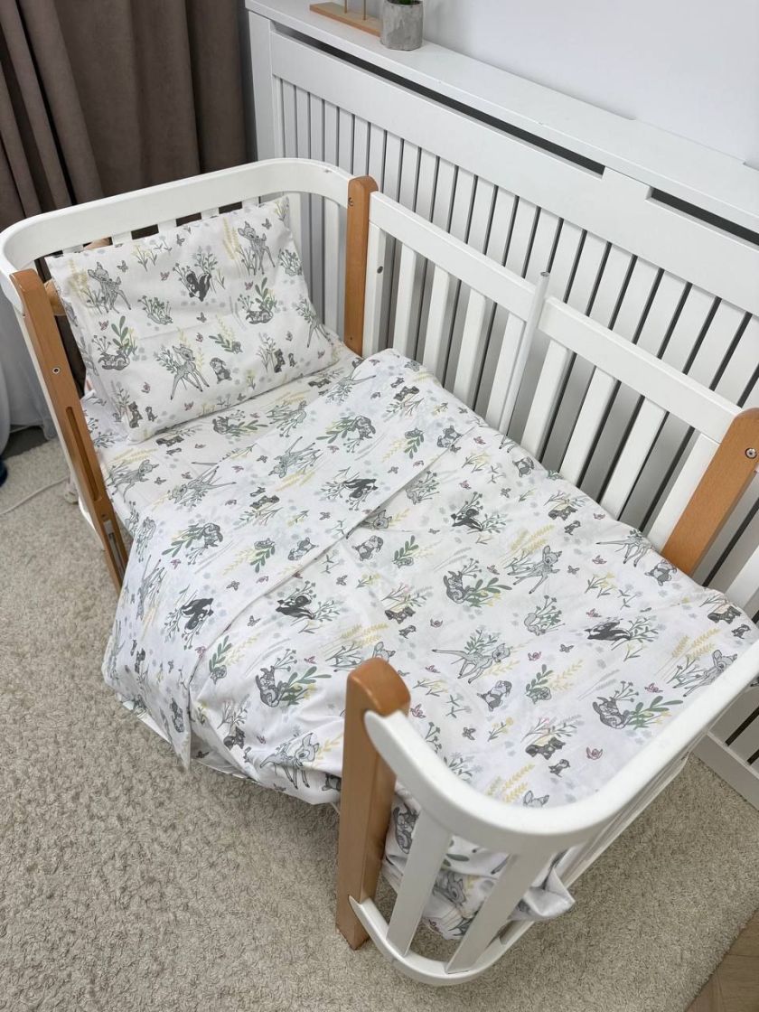 ❤ Змінна дитяча постіль, підковдра 110см на 90см. Принт - Звірята з бембі (#16283478) ✓ Anna Konvert
