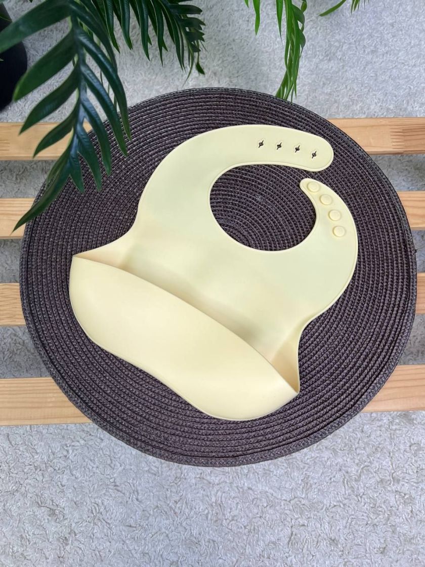 ❤ Силіконовий нагрудник "Color", з регулятором довжини. Колір - Sunshine (#58738363) ✓ Anna Konvert