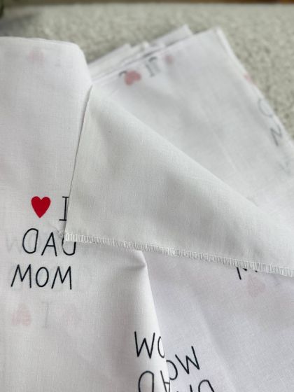 ❤ Пелюшки бавовняні. Принт - I love mom dad (#35776438) ✓ Anna Konvert 2