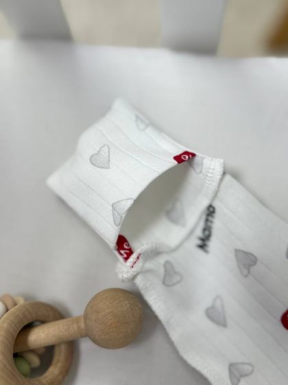 ❤ Чоловічок з блискавкою інтерлок, Ромашка. Принт - Сердечка Mama, Papa. Розмір - 62-68 (#89459909) ✓ Anna Konvert 2