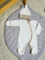 ❤ Чоловічок з шапочкою інтерлок Кантик. Колір - Бежевий. Розмір - 56см (#50825159) ✓ Anna Konvert