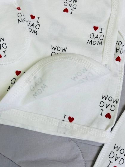 ❤ Комплект 3ка з сорочкою байка, Ромашка. Колір - I love dad mom. Розмір - 56-62 (#33258947) ✓ Anna Konvert 2