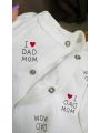 ❤ Комплект 3ка з сорочкою байка, Ромашка. Колір - I love dad mom. Розмір - 56-62 (#33258947) ✓ Anna Konvert