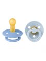 ❤ Соска пустушка BIBS Colour Latex Round (кругла). Колір - Sky Blue/Baby Blue. Розмір - 6-18 міс (#74494470) ✓ Anna Konvert