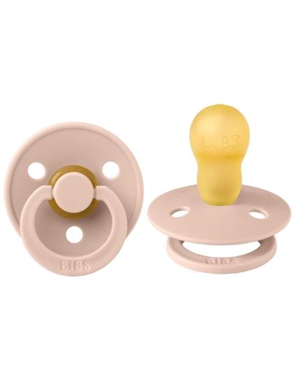 ❤ Соска пустушка BIBS Colour Latex Round (кругла), розмір 18+. Колір - Blush (#94027931) ✓ Anna Konvert 2
