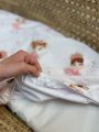 ❤ Простирадло непромакаюче у візочок. Принт - Рожева дівчинка-балерина. Розмір - 80*40 см (#8375632) ✓ Anna Konvert