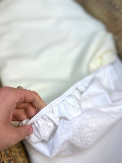 ❤ Простирадло непромакаюче у візочок. Принт - Айворі однотон. Розмір - 75х35 см (#78264540) ✓ Anna Konvert 2
