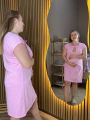 ❤ Сорочка на пологи бавовняна, 46-48р.. Колір - Рожевий (#46892538) ✓ Anna Konvert