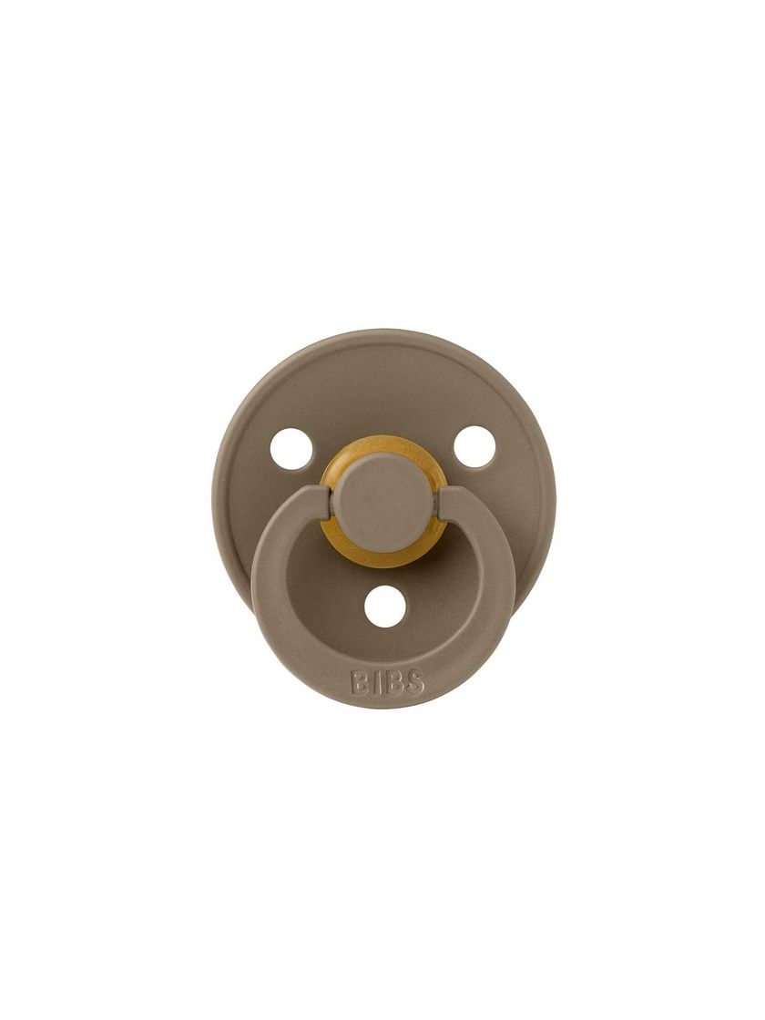 ❤ Соска пустушка BIBS Colour Latex Round (кругла), розмір 18+. Колір - Dark Oak (#71170189) ✓ Anna Konvert