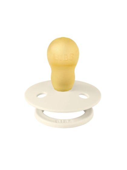 ❤ Соска пустушка BIBS Colour Latex Round (кругла), розмір 18+. Колір - Ivory (#39374063) ✓ Anna Konvert 2