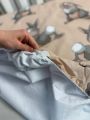 ❤ Простирадло у ліжко непромокаюче, 145/90 см. Принт - Заєць великий капучіно (#33699281) ✓ Anna Konvert