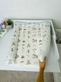 ❤ Матрасик у пеленатор, на блискавці, поролон з'ємний, 55см на 70см. Принт - Іграшки, молочний однотон (#86573120) ✓ Anna Konver
